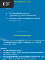 Objective:: Batch Data Communication