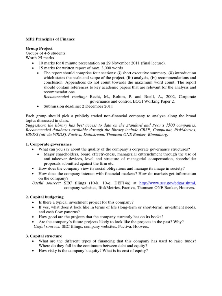 Financial Theory And Corporate Policy 4e Key Chapter 5 10 Cost