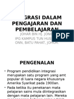 Integrasi Dalam Pengajaran Dan Pembelajaran