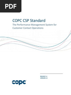 COPC 2014 CSP Standard Release 5 2 Version 1 0 | PDF | Business.