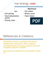 Geothermal Energy: Direct Electrical