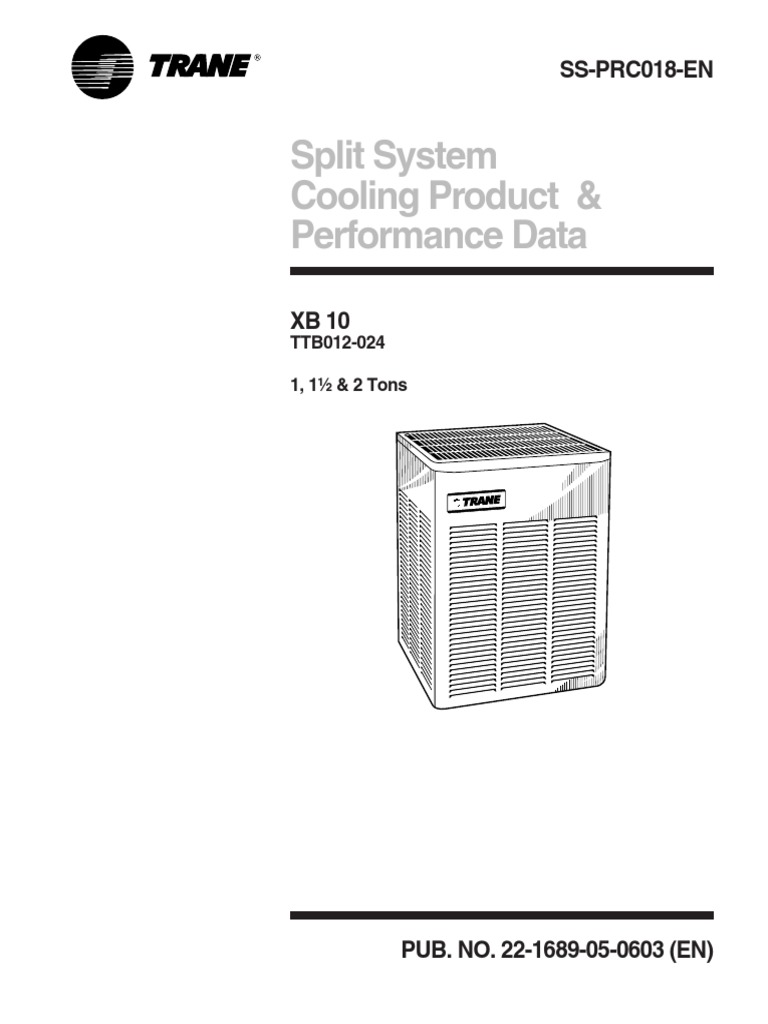 Condensadora TTB Trane | PDF | Thermostat | Air Conditioning
