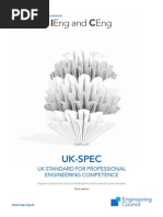 Comparison Table For Engtech Ieng and Ceng Standards With Examples of ...