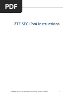 ZTE SEC IPv4 Instructions