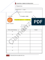 Form 1 Chapter 6 Order of Operations Notes 2014