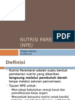 Nutrisi Parenteral (NPE)