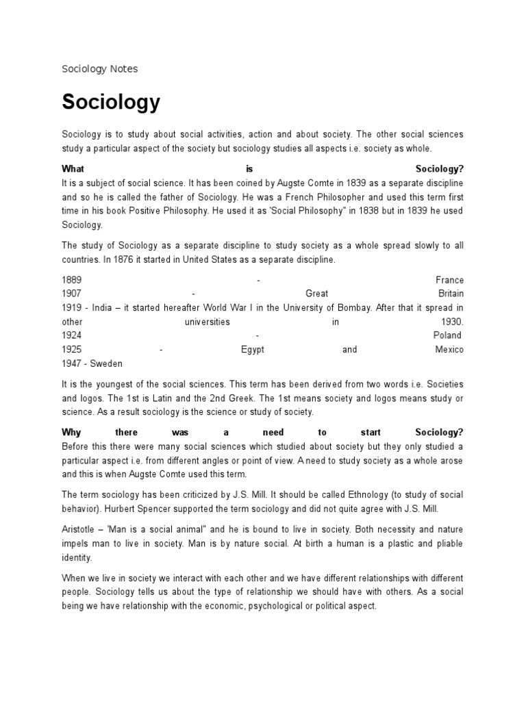 Sociology essay structure picture