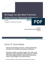 Kuliah PTI Isu-Best-Practices TI