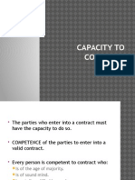 Capacity To Contract