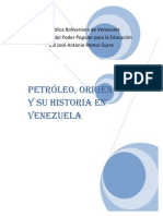 Historia Del Petroleo en Venezuela