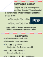 Aula 23 - Transformacoes Lineares