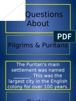 30 Questions About Pilgrims and Puritans