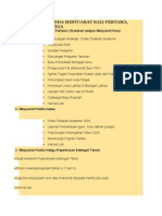 Cadangan Agenda Mesyuarat Kali Pertama