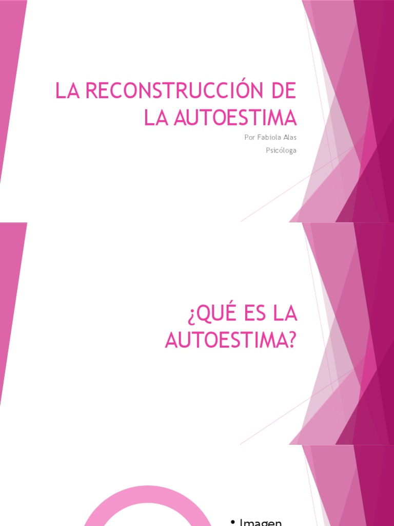 Reconstrucción de la Autoestima | PDF | Autoestima | Familia
