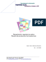 Recalls en La Industria Farmacéutica: Importancia y Recopilación.