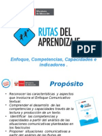 Rutas de Aprendizaje Del Area de Comunicacion