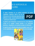 Politicas de Adopcion de Las Tic en Colombia