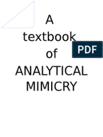 A Textbook of Analytical Mimicry