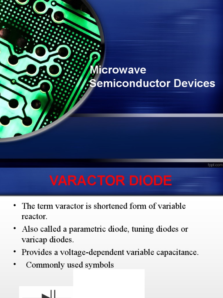 Varactor Diode Amar PDF Semiconductors Capacitor