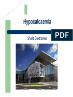 Essential calcium requirements and hypocalcaemia causes and treatment