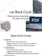 The Rock Cycle: Thinking About Relationships Among The Major Rock Groups