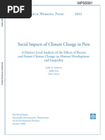 Social Impacts of Climatic Change in Peru