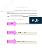 Worksheet No. 3: Text Navigation: Dr. Lazaro, Dr. Lazaro's Wife