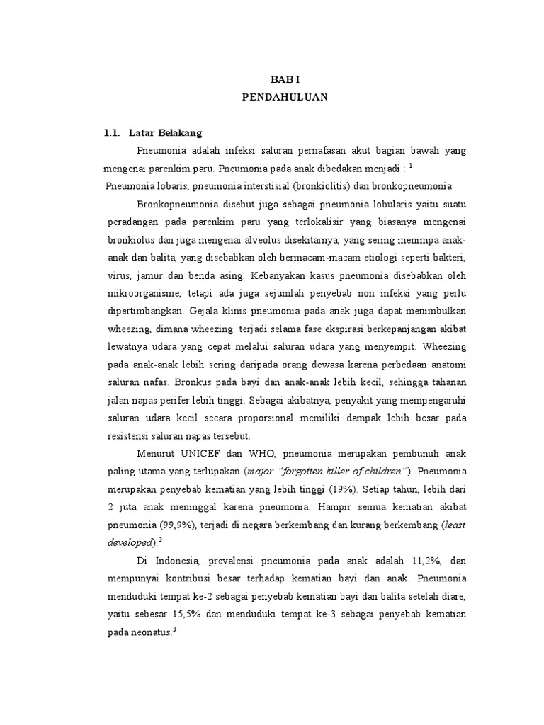 Pneumonia pada Anak: Kasus dan Diagnosis | PDF | Kesehatan Holistik