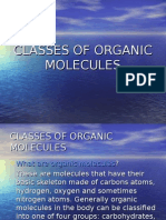 Classes of Organic Molecules