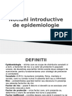 Notiuni de Baza Epidemiologie