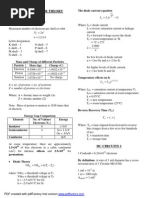 ELECTRONICS Formulas and Concepts