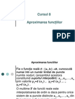 C08-Aproximarea Functiilor - 1 PDF