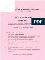 Cpa 12 Corporate Financial Management