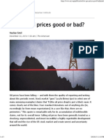 Are Low Oil Prices Good or Bad