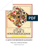 O Que é Homossexualidade - Peter Fry e Edward MacRae