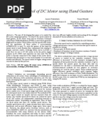 Speed Control of A DC Motor Using Hand Gesture