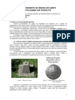 Procedimento de Medida em Campo Utilizando Um Teodolito