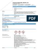 Ammonium Hydroxide Safety Data Sheet