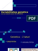 8 2014 - Curs 8 - Variabilitatea Genetica