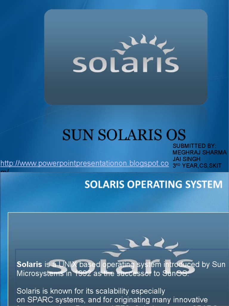 Overview of Solaris Operating System | PDF