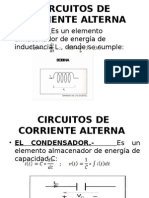 Corriente Alterna Monofásica - Valor Eficaz-Impedancia Fasores - Potencia Monof y Trifasica