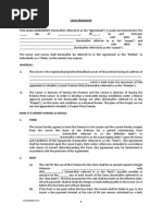 Sample of Lease Agreement in Malaysia