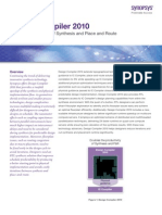 Design Compiler 2010: Doubles Productivity of Synthesis and Place and Route
