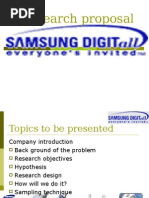 Research Proposal on brand Equity