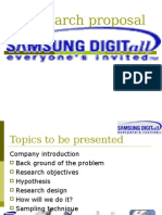 Research proposal on Samsung mobile phone advertising effectiveness