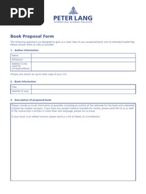 Book Proposal 