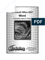 Word 2007 Formatting