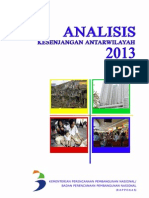 Analisis Kesenjangan Antar Wilayah 2013