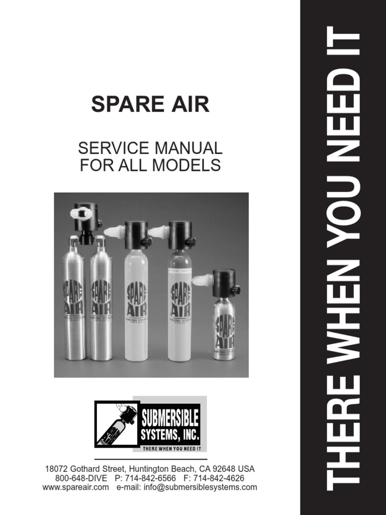 Spare Air Service Manual 2003 PDF Leak Valve