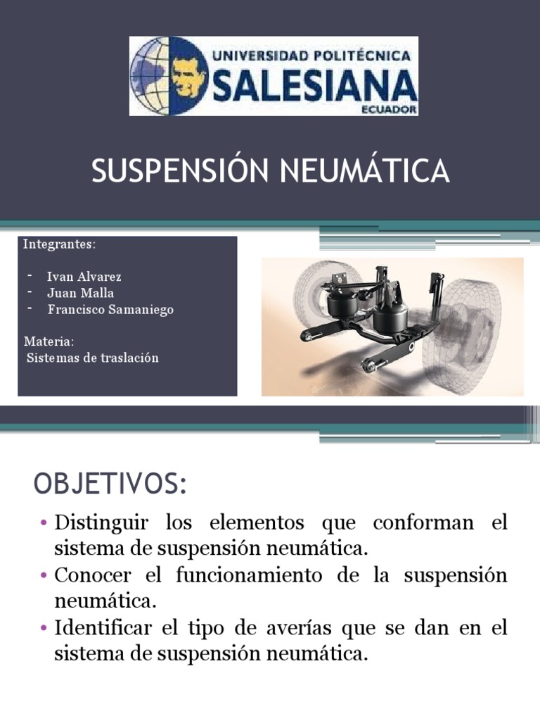 Suspension Neumática Suspensión (Vehículo) Neumática